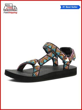Women's Sport Sandals Quick-Drying Walking Hiking Water Sandals Arch Support
